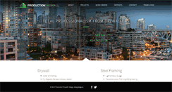 Desktop Screenshot of productiondrywall.com